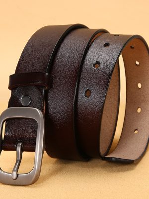 Cowhide Leather Hardware Belt 3.0cm