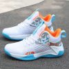 Comfortable white tower low-top basketball shoes