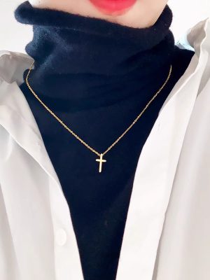 Bronze Alphabet Diamond Necklace
