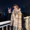 Classic double-sided jacquard scarf 65*180cm