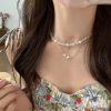 Bronze Alphabet Diamond Necklace