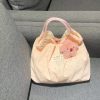 Sheepskin Classic Raglan Shoulder Bag 21*17*7cm